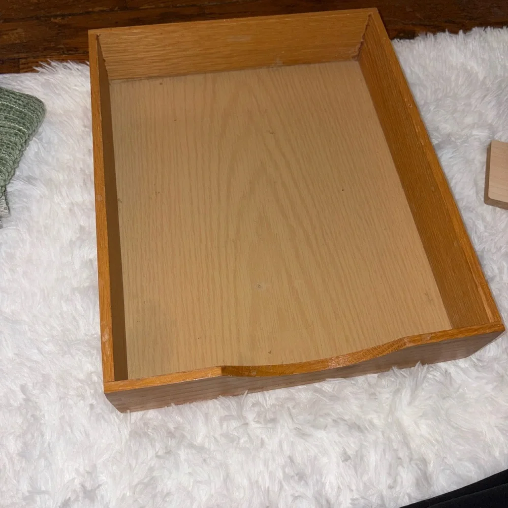 Wooden Bath Tray or document holder
